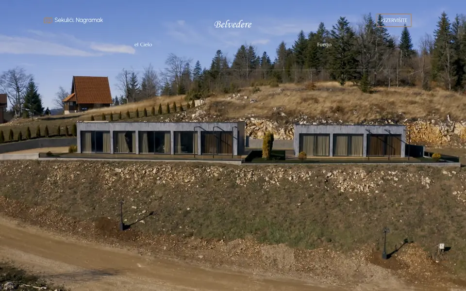 Početna strana sajta Belvedere Tara